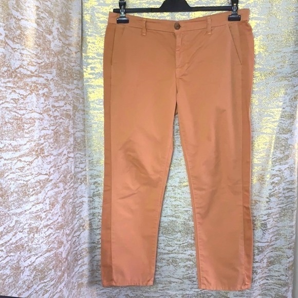 J Brand Avery 100% cotton Cropped Tuxedo Striped pants Size 30 - Picture 3 of 13